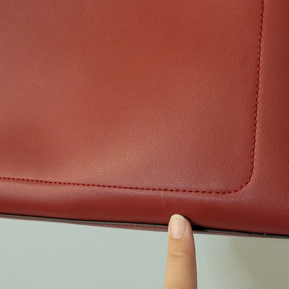 Nanette Lepore Niccola Burgundy Satchel Bag - Picture 9 of 11